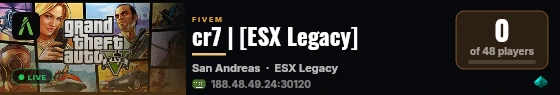 cr7 | [ESX Legacy] live status badge