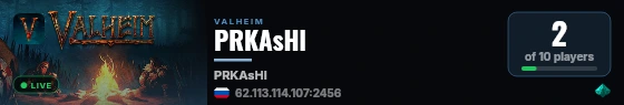 PRKAsHl live status badge