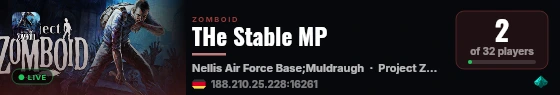 THe Stable MP live status badge