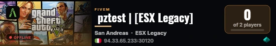  pztest | [ESX Legacy] live status badge