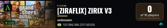 [ZIRAFLIX] ZIRIX V3 live status badge
