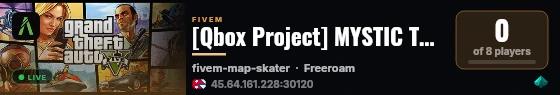 [Qbox Project] MYSTIC TEST live status badge