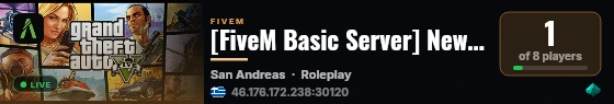 [FiveM Basic Server] New GEN live status badge