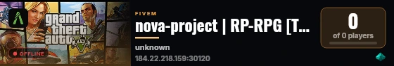 nova-project | RP-RPG [TH] live status badge