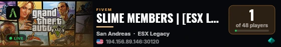 SLIME MEMBERS | [ESX Legacy] live status badge