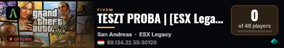 TESZT PROBA | [ESX Legacy] live status badge