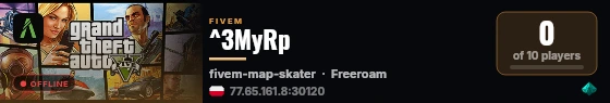 ^3MyRp live status badge