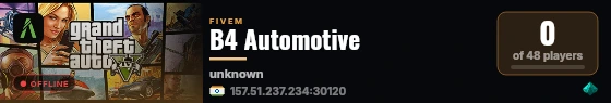 B4 Automotive live status badge