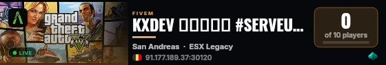 KXDEV ▬▬▬↭🡺 #SERVEUR↭FUN 🡸↭▬▬▬ 💜 live status badge