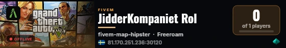 JidderKompaniet Rol live status badge