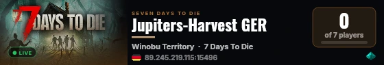 Jupiters-Harvest GER live status badge