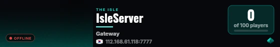 IsleServer live status badge