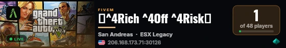 🌴^4Rich ^4Off ^4Risk🌴 live status badge