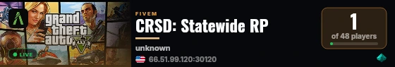 CRSD: Statewide RP live status badge