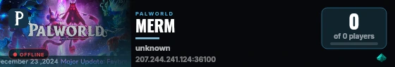 MERM live status badge