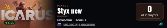 Styx new live status badge