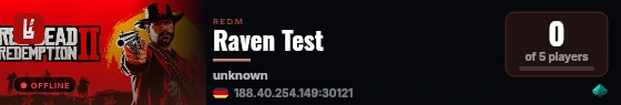 Raven Test live status badge