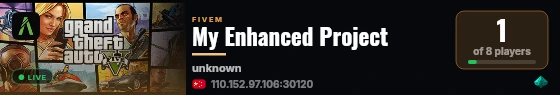 My Enhanced Project live status badge