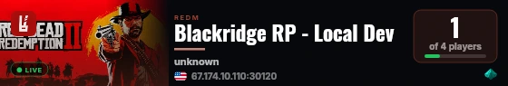 Blackridge RP - Local Dev live status badge