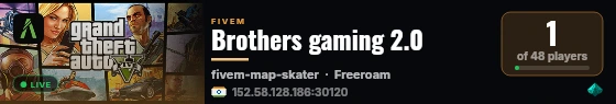 Brothers gaming 2.0 live status badge