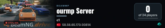 ourmp Server live status badge