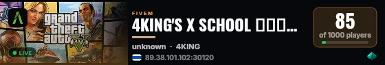 4KING'S X SCHOOL โฉมใหม่ !! live status badge