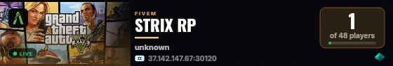 STRIX RP live status badge
