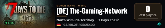 [DE] The-Gaming-Network live status badge