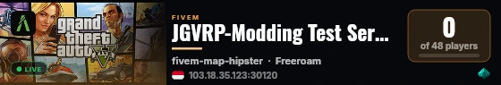 JGVRP-Modding Test Server live status badge