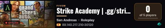Strike Academy | .gg/strikeac live status badge