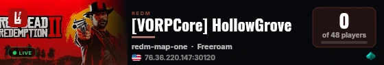 [VORPCore] HollowGrove live status badge