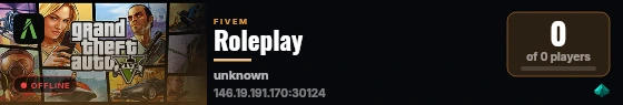 Roleplay live status badge