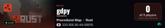 gdpy live status badge
