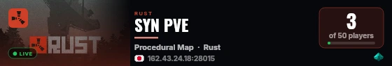 SYN PVE live status badge