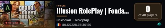 Illusion RolePlay | Fondator: Edy Bo live status badge
