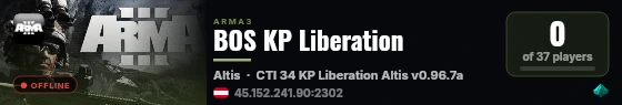 BOS KP Liberation live status badge