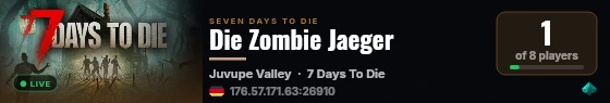 Die Zombie Jaeger live status badge