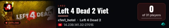 Left 4 Dead 2 Viet live status badge