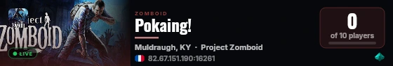Pokaing! live status badge