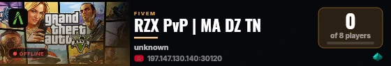 RZX PvP | MA DZ TN live status badge