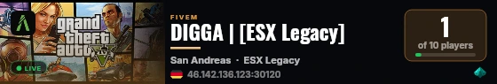 DIGGA | [ESX Legacy] live status badge
