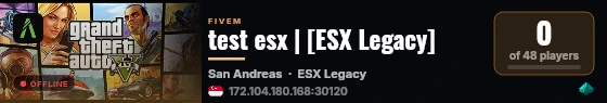 test esx | [ESX Legacy] live status badge