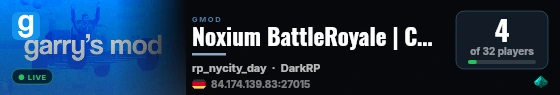 Noxium BattleRoyale | CW 2.0 | In Dev live status badge