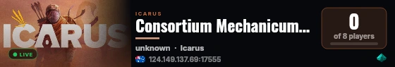 Consortium Mechanicum | Terra Firma | Sandbox OpenWorld PvE live status badge
