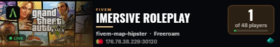 IMERSIVE ROLEPLAY live status badge