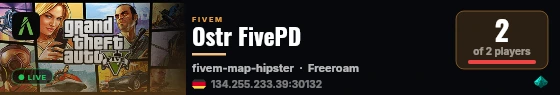 Ostr FivePD live status badge
