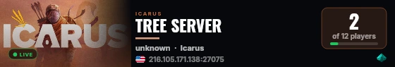 TREE SERVER live status badge