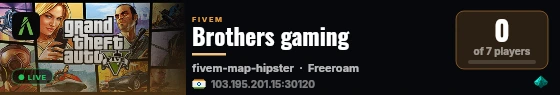 Brothers gaming live status badge