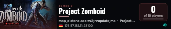 Project Zomboid live status badge