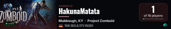 HakunaMatata live status badge